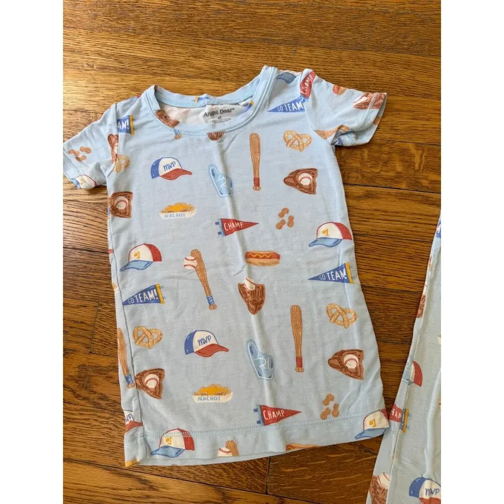 Angel Dear Boys' Baseball Print Pajamas Size 4